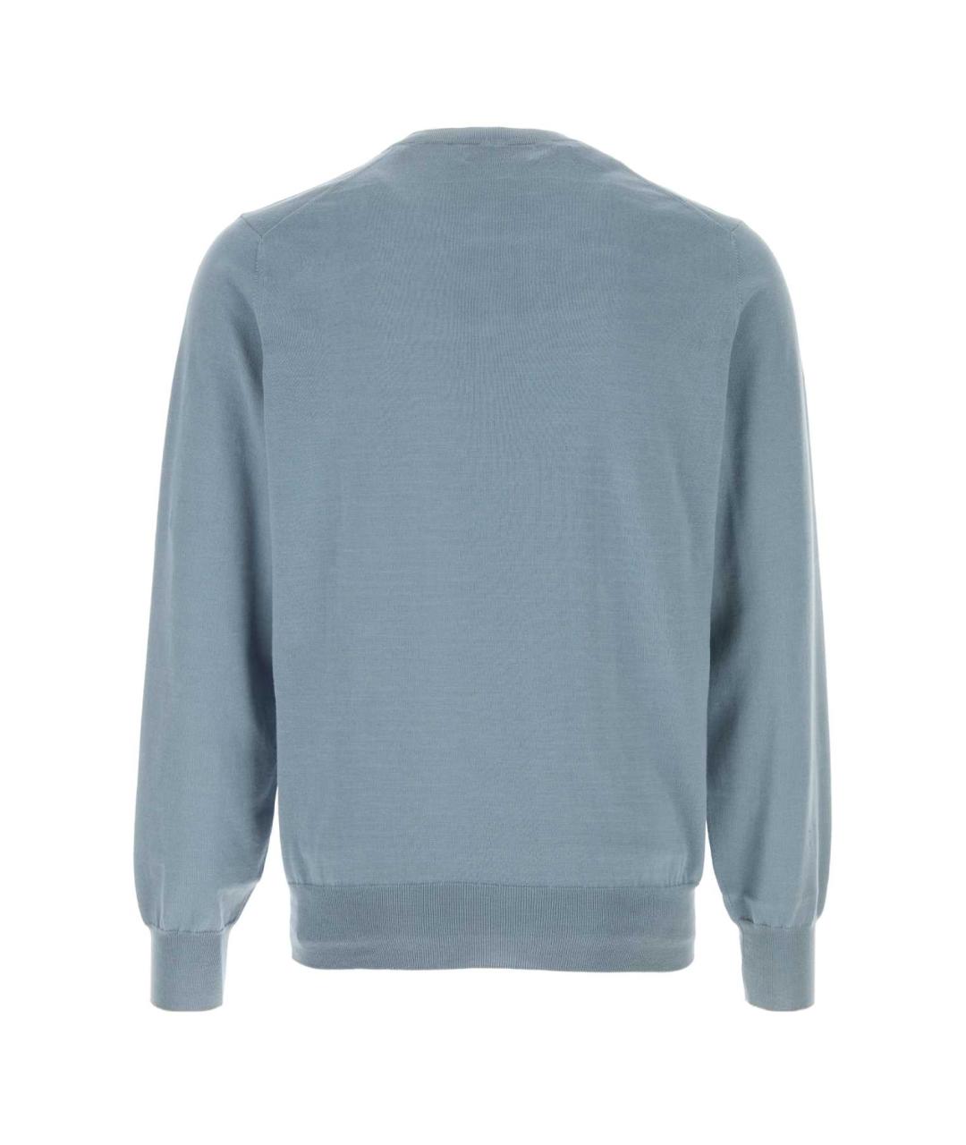 BRUNELLO CUCINELLI Синий хлопковый джемпер / свитер, фото 2