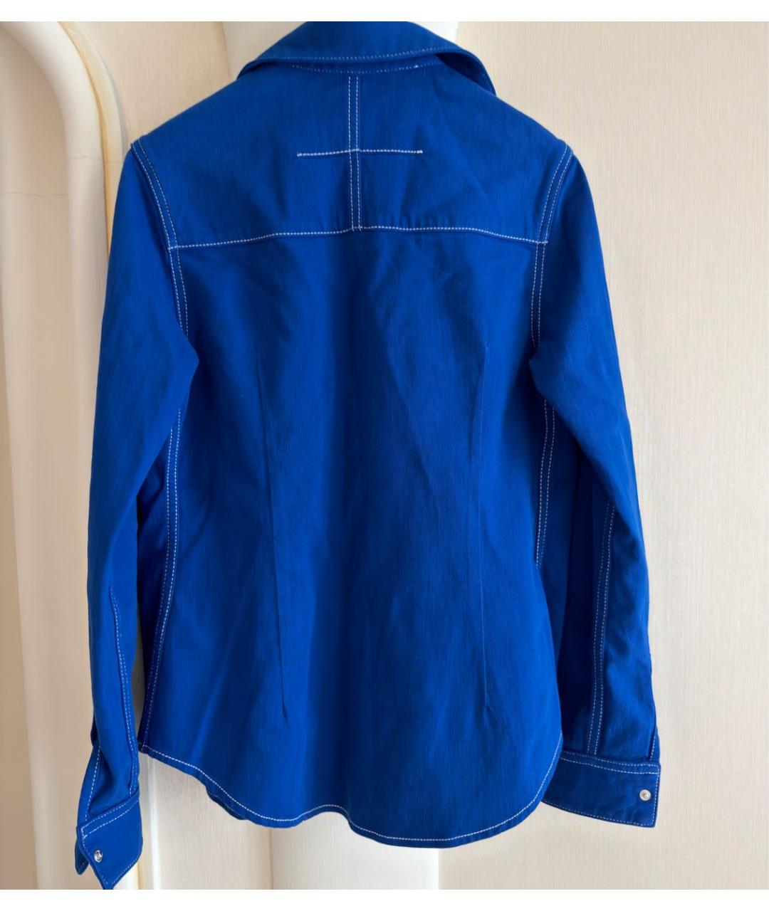 GIVENCHY Синяя хлопко-эластановая рубашка, фото 2