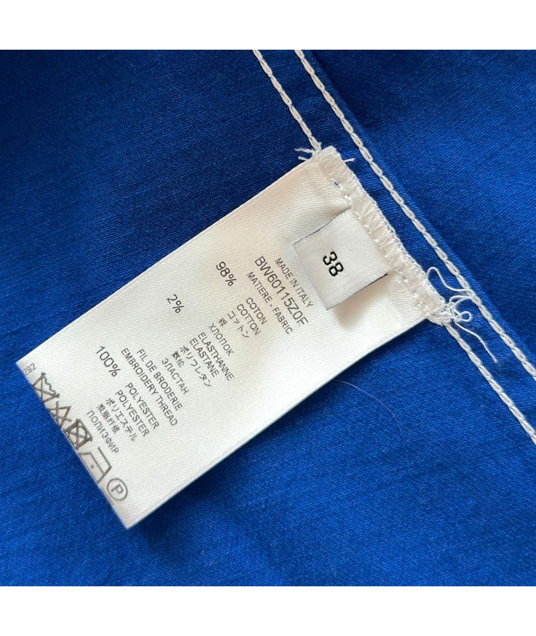 GIVENCHY Синяя хлопко-эластановая рубашка, фото 5