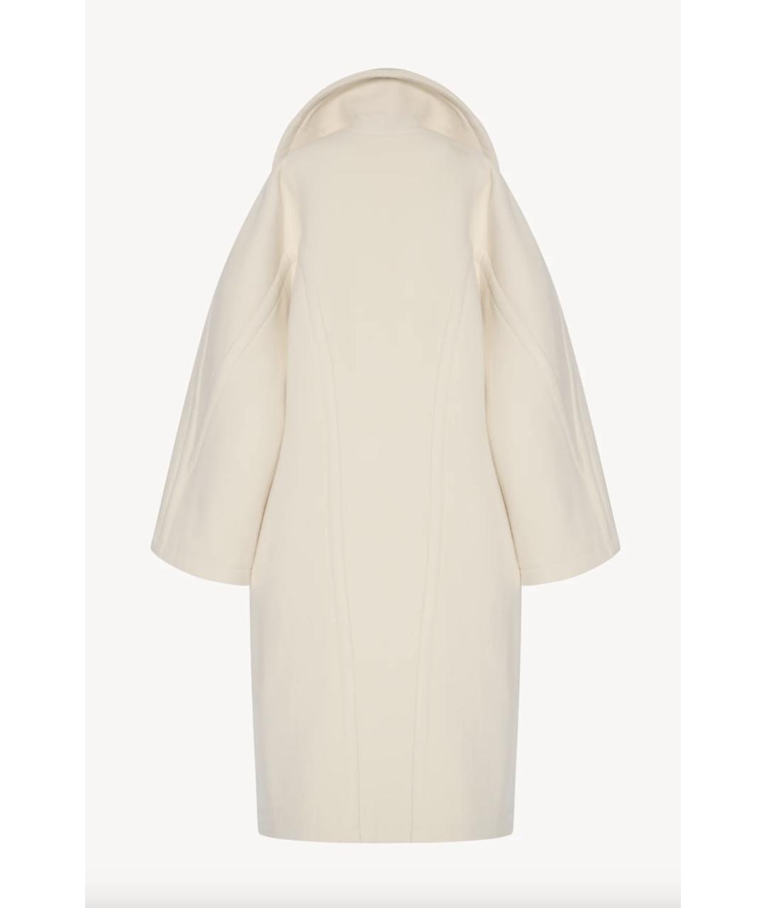 THE ROW Белое шерстяное пальто, фото 2