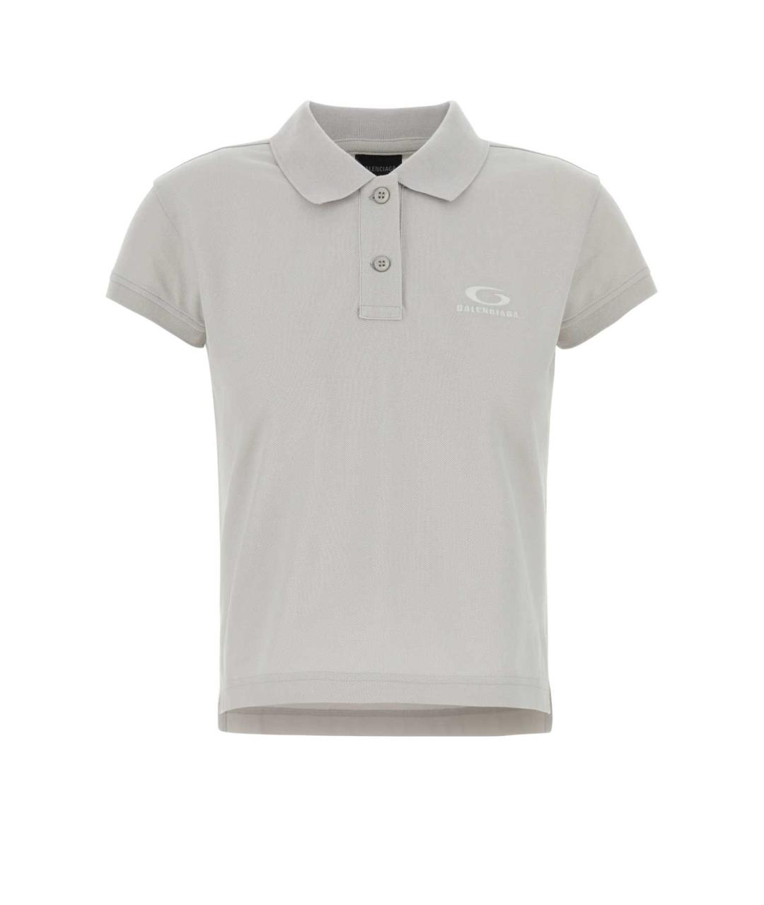 BALENCIAGA Серая хлопковая футболка, фото 1