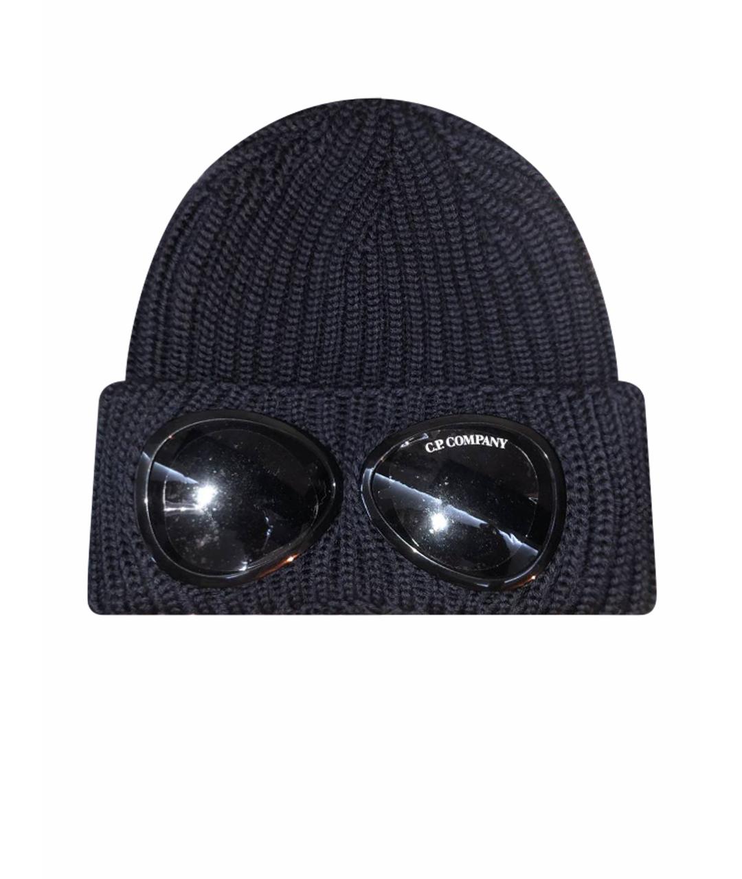 CP COMPANY Темно-синяя шерстяная шапка, фото 1