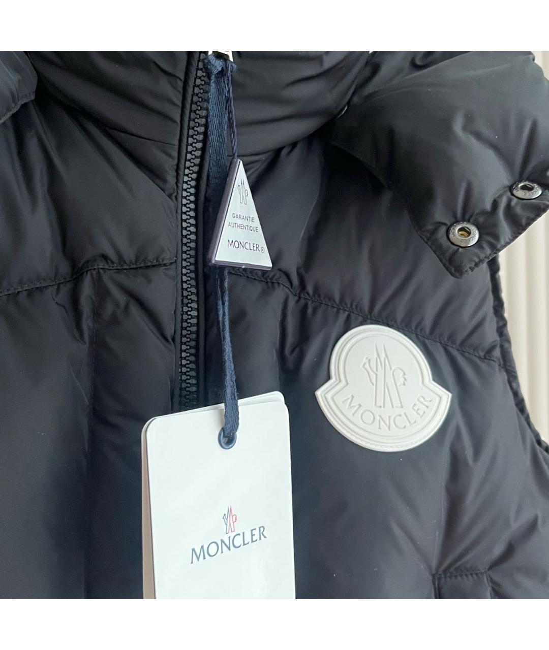 MONCLER Черный жилет, фото 6