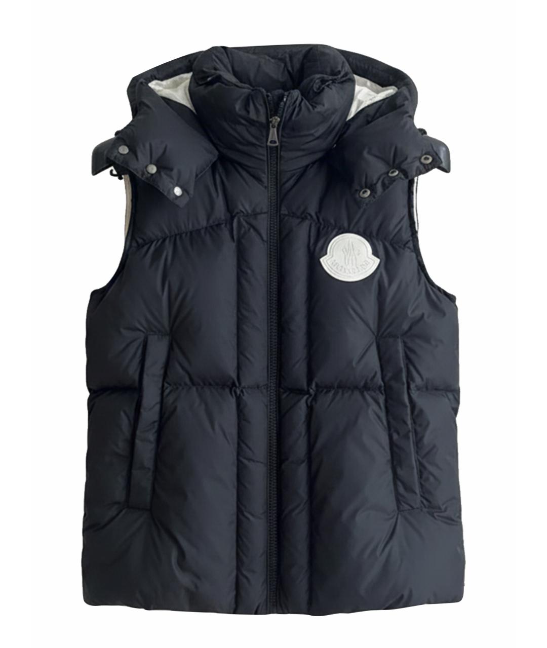 MONCLER Черный жилет, фото 1