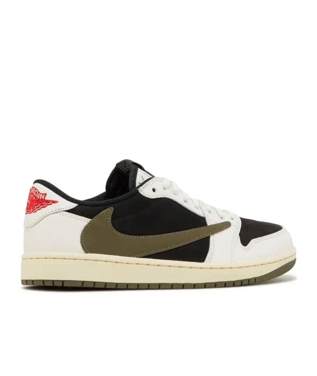 JORDAN Черные замшевые низкие кроссовки / кеды, фото 3