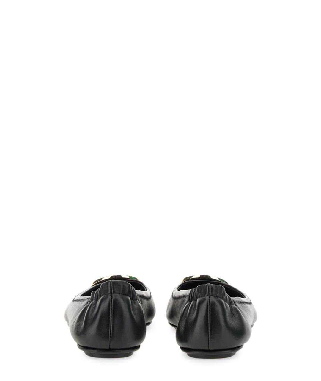 TORY BURCH Черные кожаные балетки, фото 6