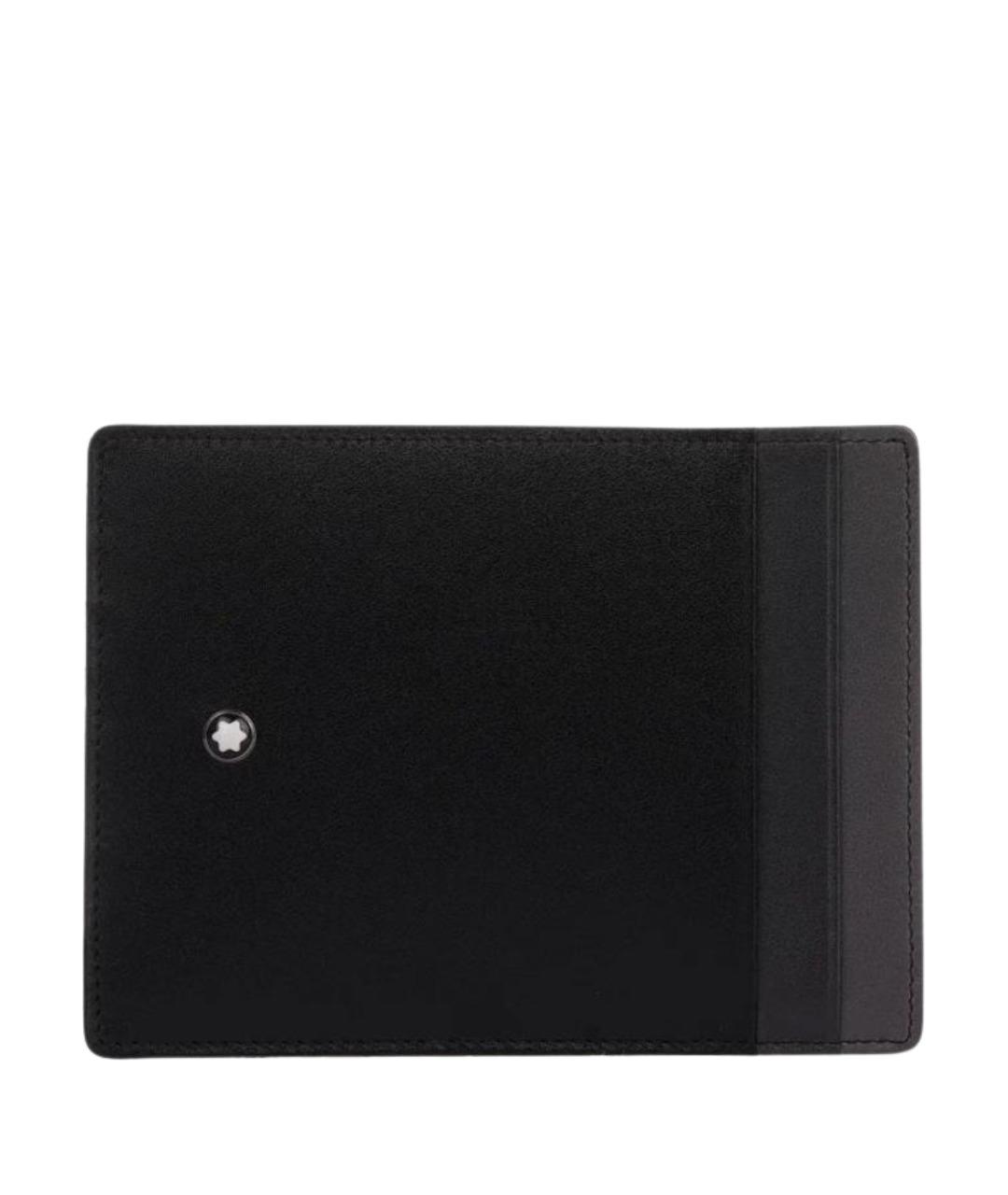 MONTBLANC Черный кожаный кардхолдер, фото 1
