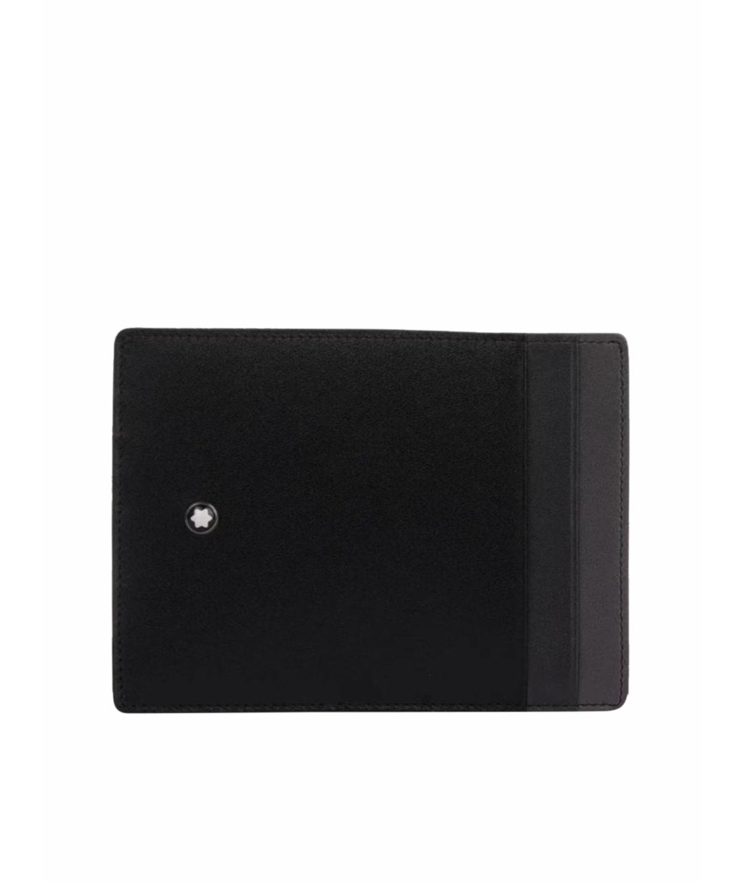 MONTBLANC Черный кожаный кардхолдер, фото 1