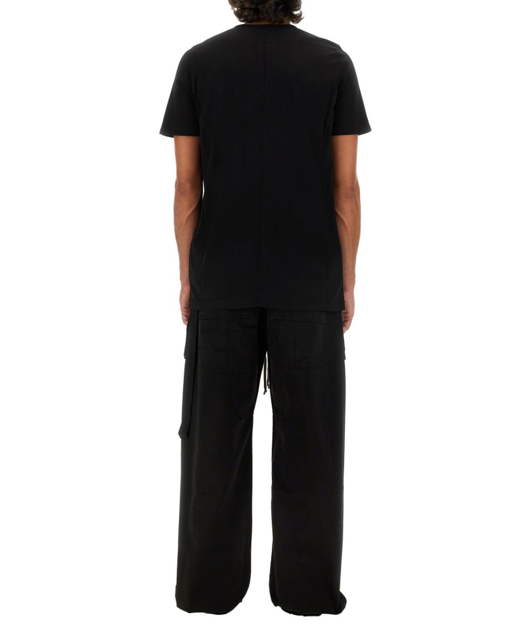 RICK OWENS DRKSHDW Черная хлопковая футболка, фото 2