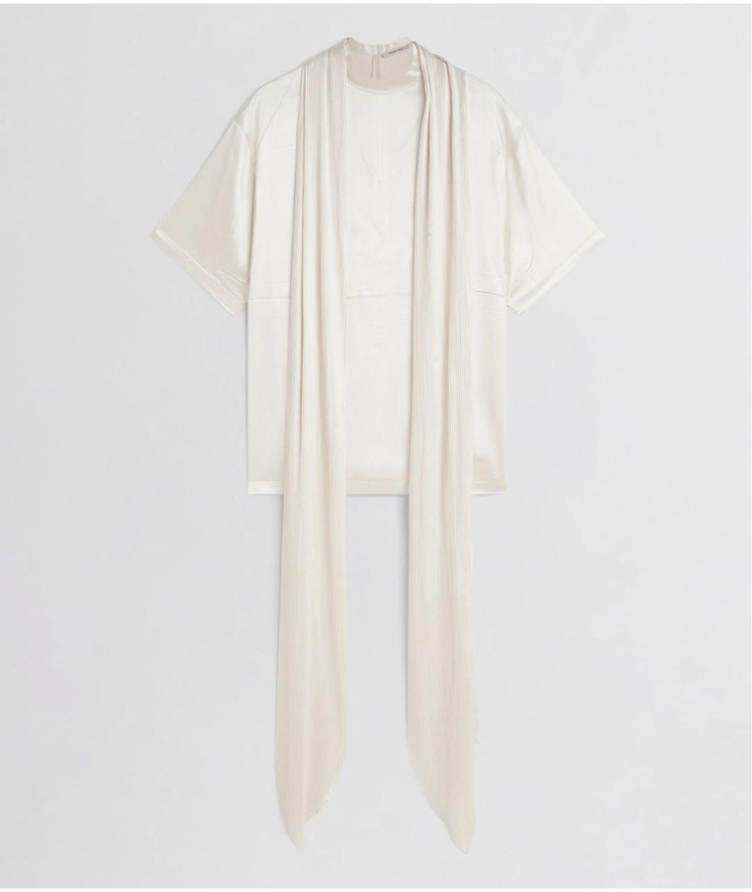 PHOEBE PHILO Белая шелковая футболка, фото 5