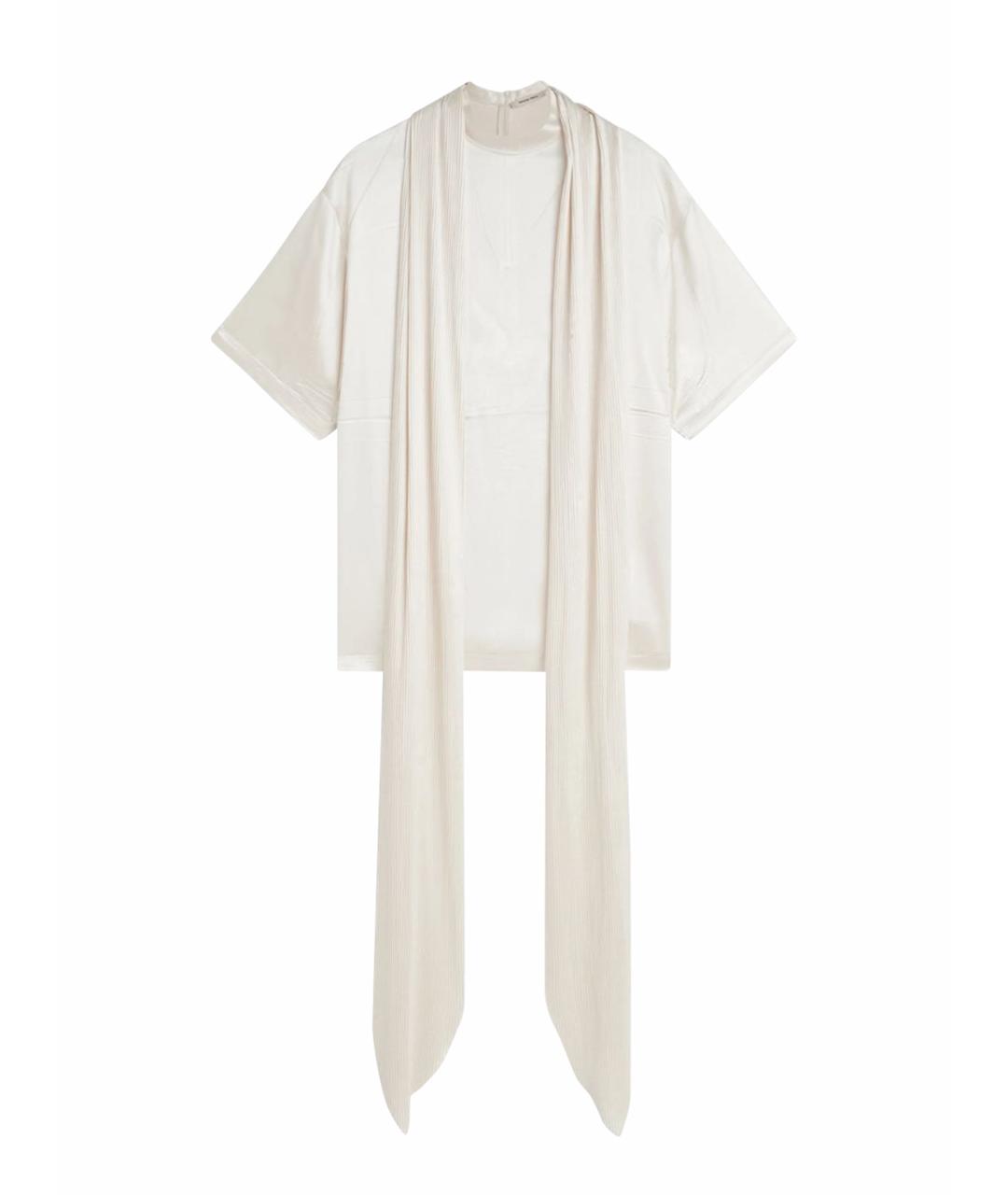 PHOEBE PHILO Белая шелковая футболка, фото 1