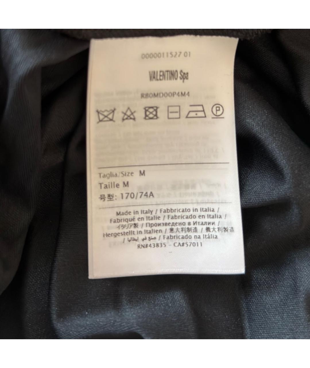VALENTINO Черная вискозная юбка миди, фото 5