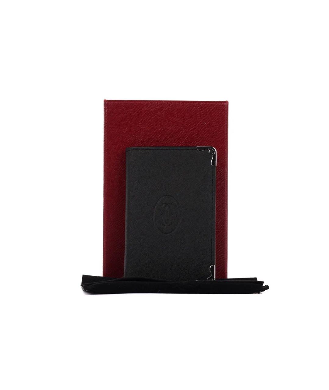CARTIER Черный кожаный кардхолдер, фото 2
