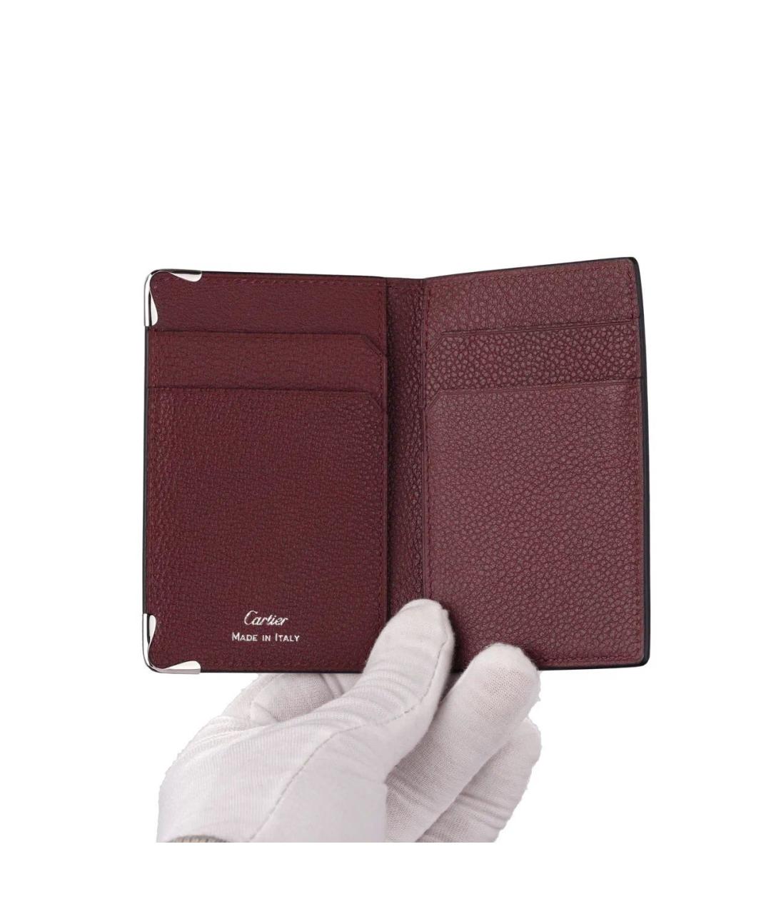 CARTIER Черный кожаный кардхолдер, фото 4