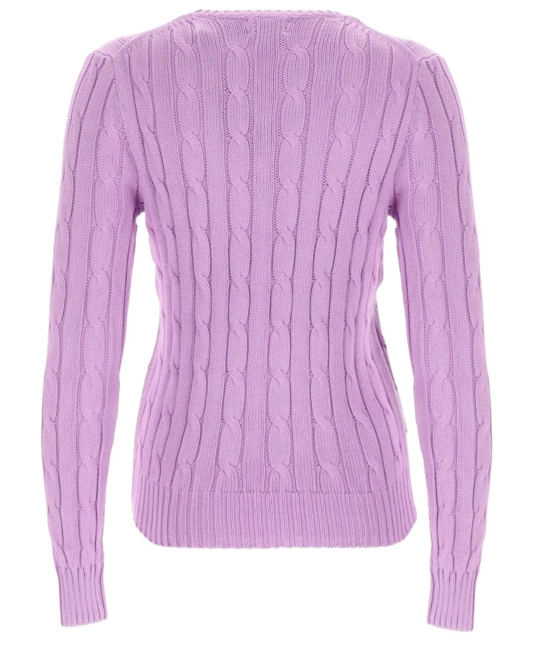 POLO RALPH LAUREN Фиолетовый хлопковый джемпер / свитер, фото 2