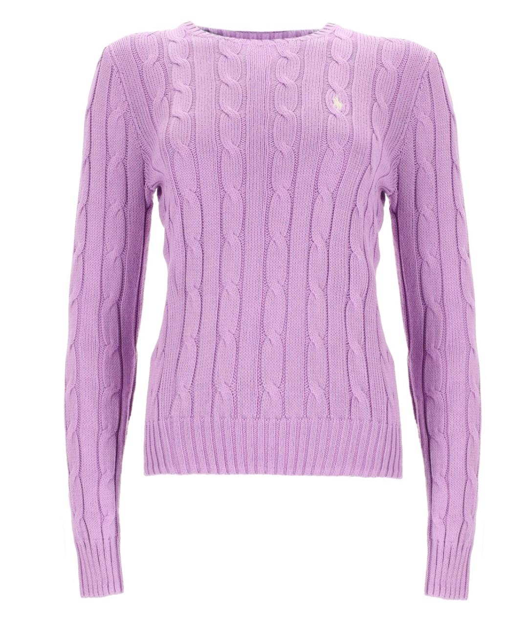 POLO RALPH LAUREN Фиолетовый хлопковый джемпер / свитер, фото 1