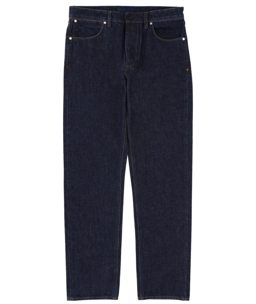 STONE ISLAND Синие хлопковые прямые джинсы, фото 1