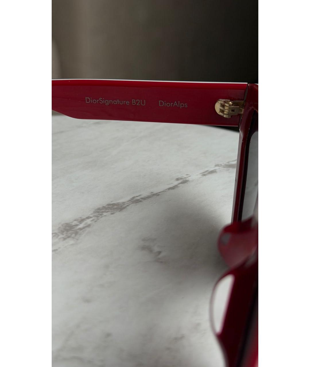 CHRISTIAN DIOR Темно-синие пластиковые солнцезащитные очки, фото 4