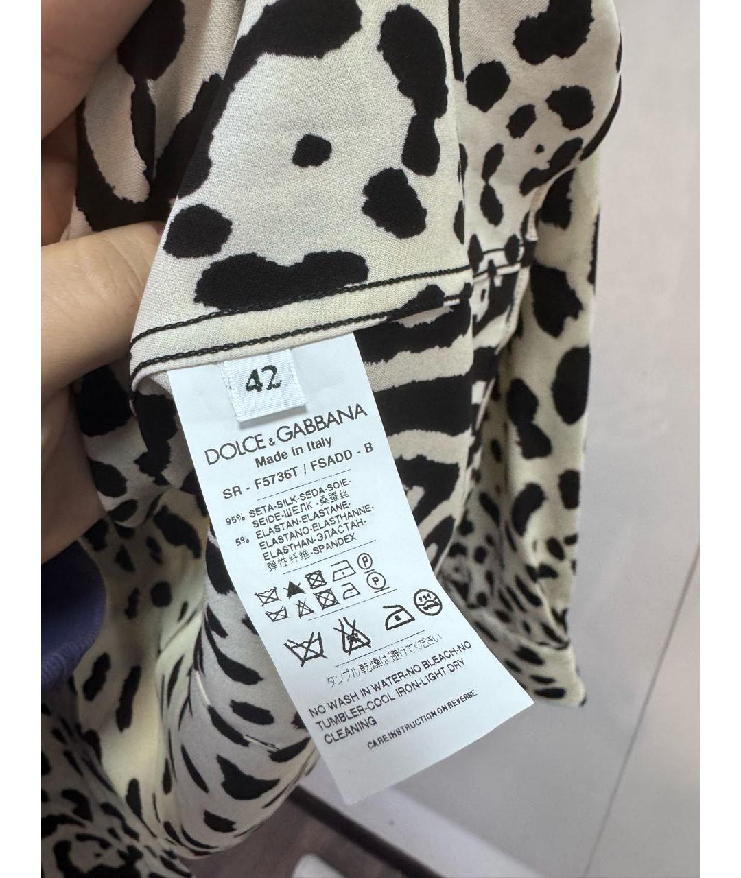 DOLCE&GABBANA Мульти шелковая рубашка, фото 5