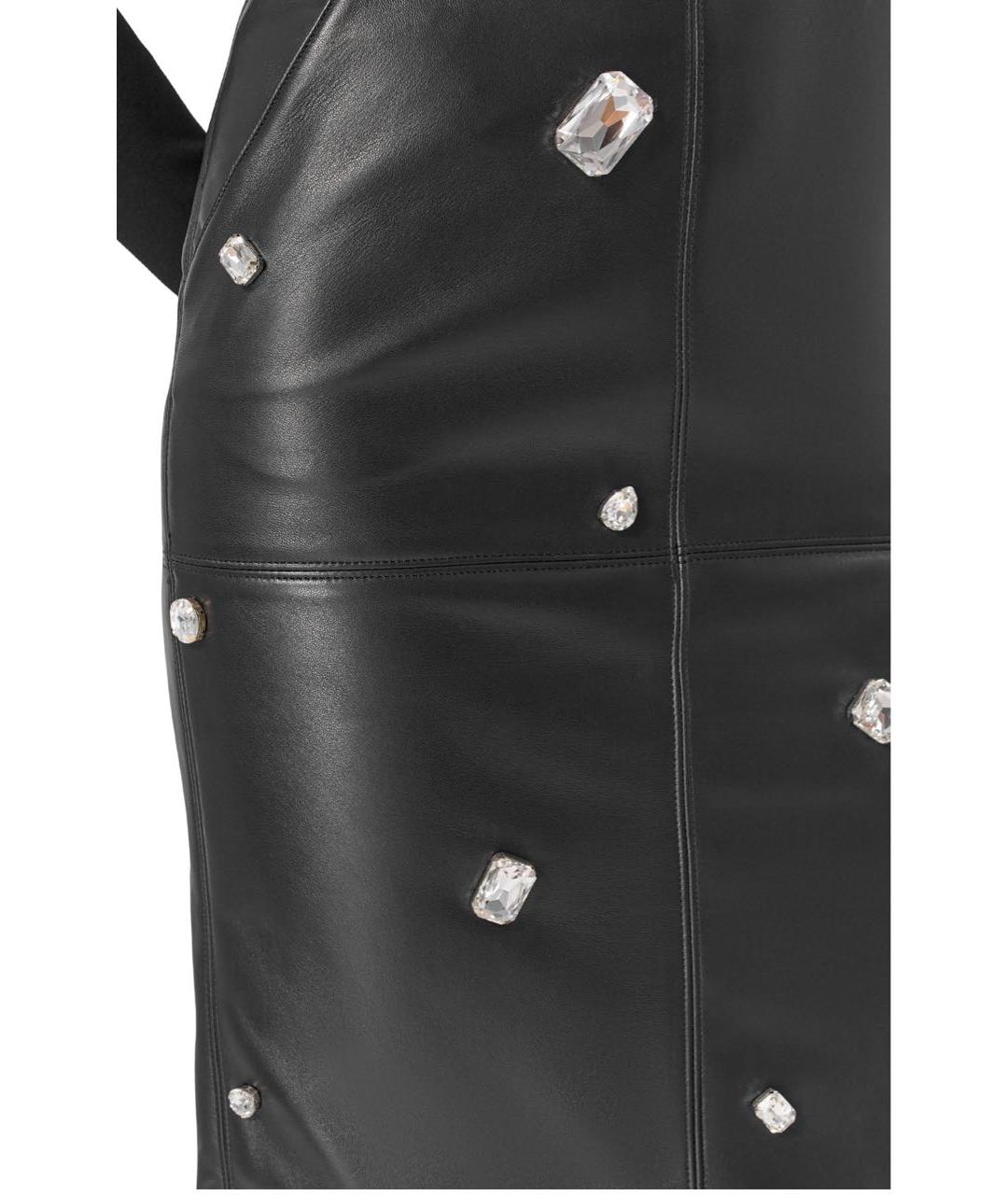 DOLCE&GABBANA Черная кожаная рубашка, фото 3