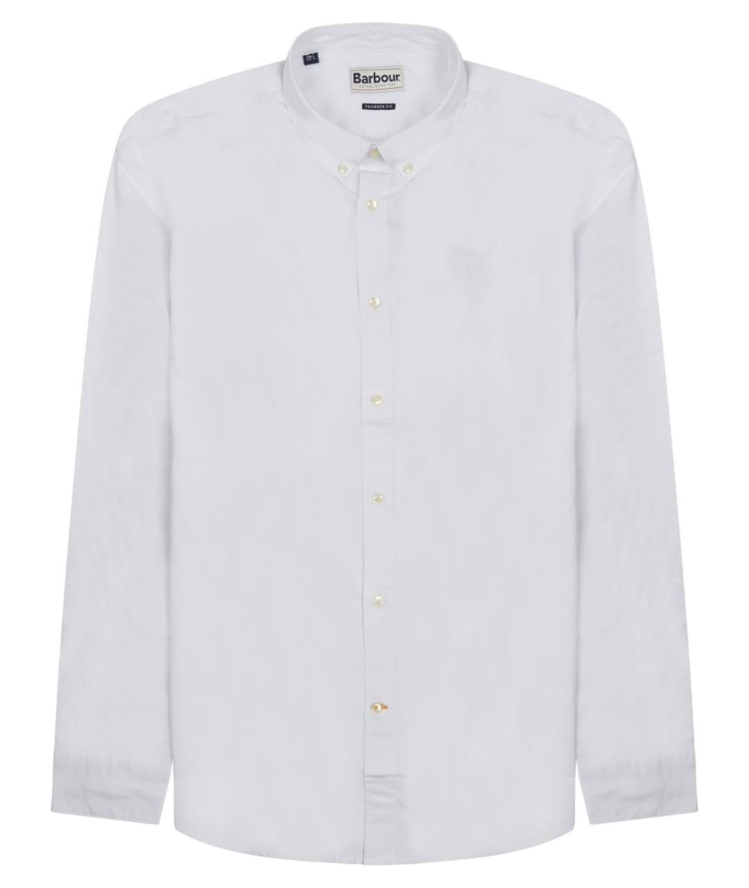BARBOUR Белая хлопковая кэжуал рубашка, фото 1