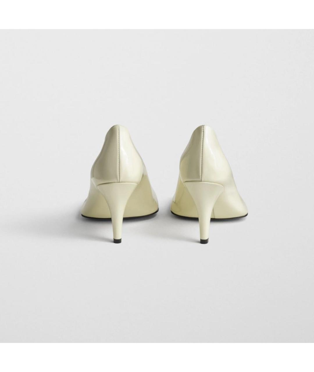 PHOEBE PHILO Бежевые кожаные туфли, фото 4