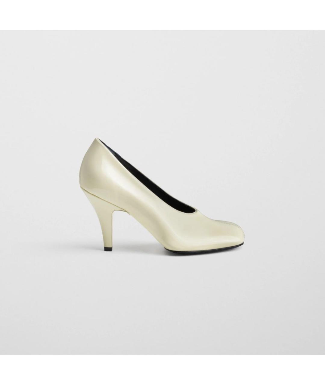 PHOEBE PHILO Бежевые кожаные туфли, фото 5