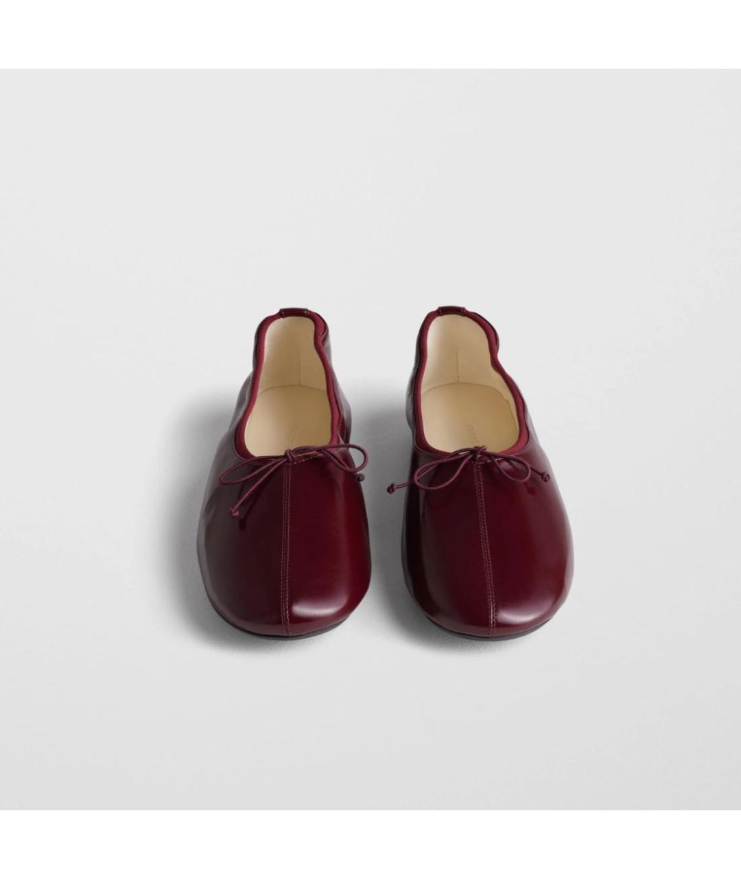 PHOEBE PHILO Бордовые кожаные туфли, фото 2