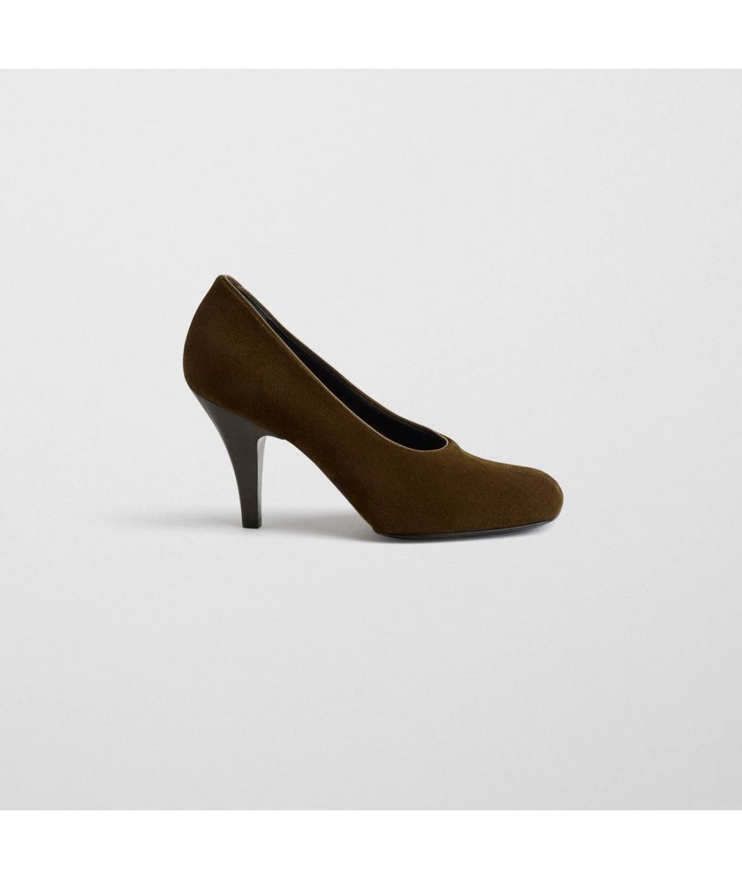 PHOEBE PHILO Хаки кожаные туфли, фото 5