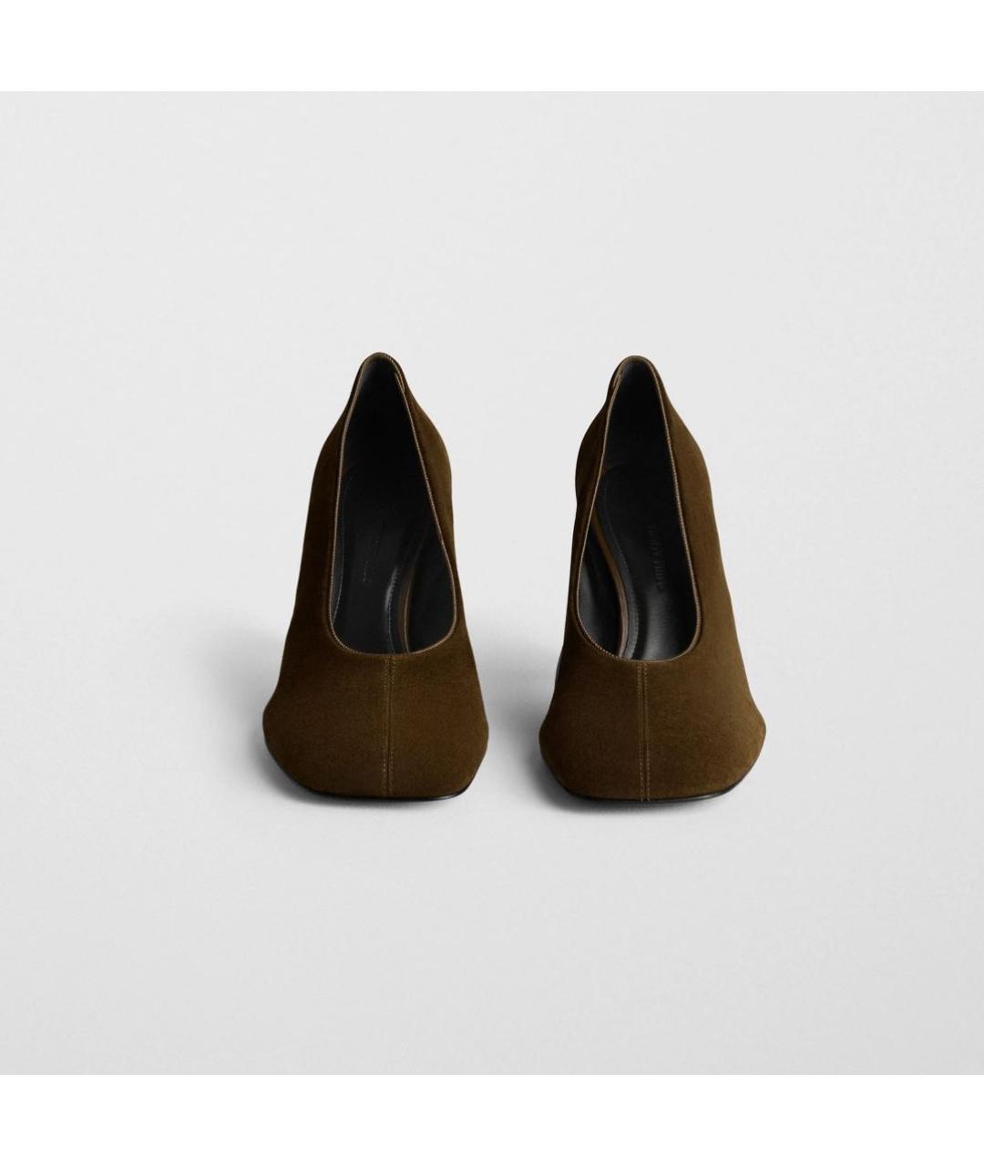 PHOEBE PHILO Хаки кожаные туфли, фото 2