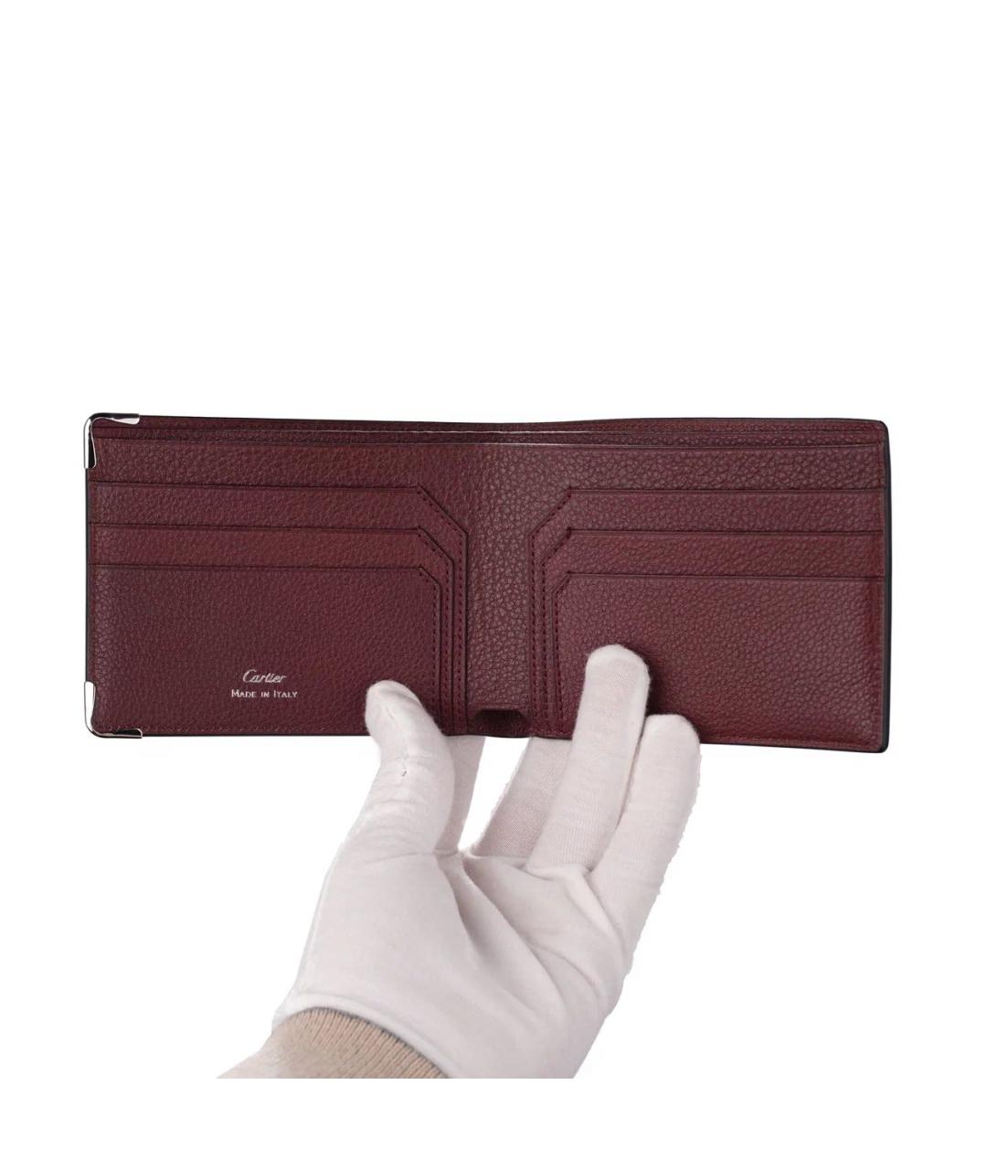 CARTIER Черный кожаный кошелек, фото 4