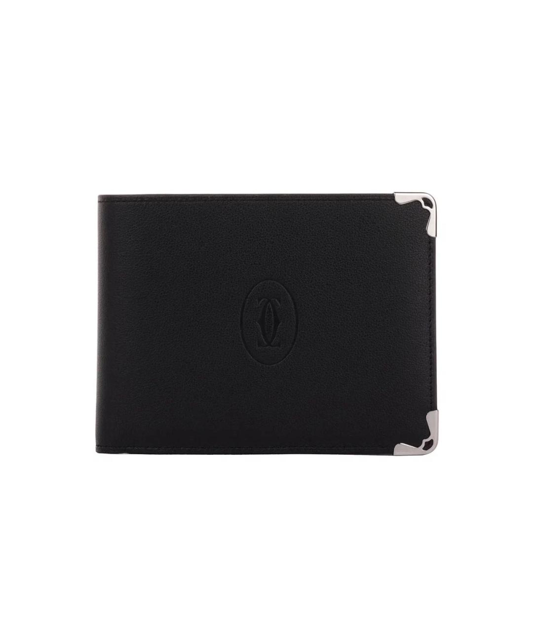 CARTIER Черный кожаный кошелек, фото 1