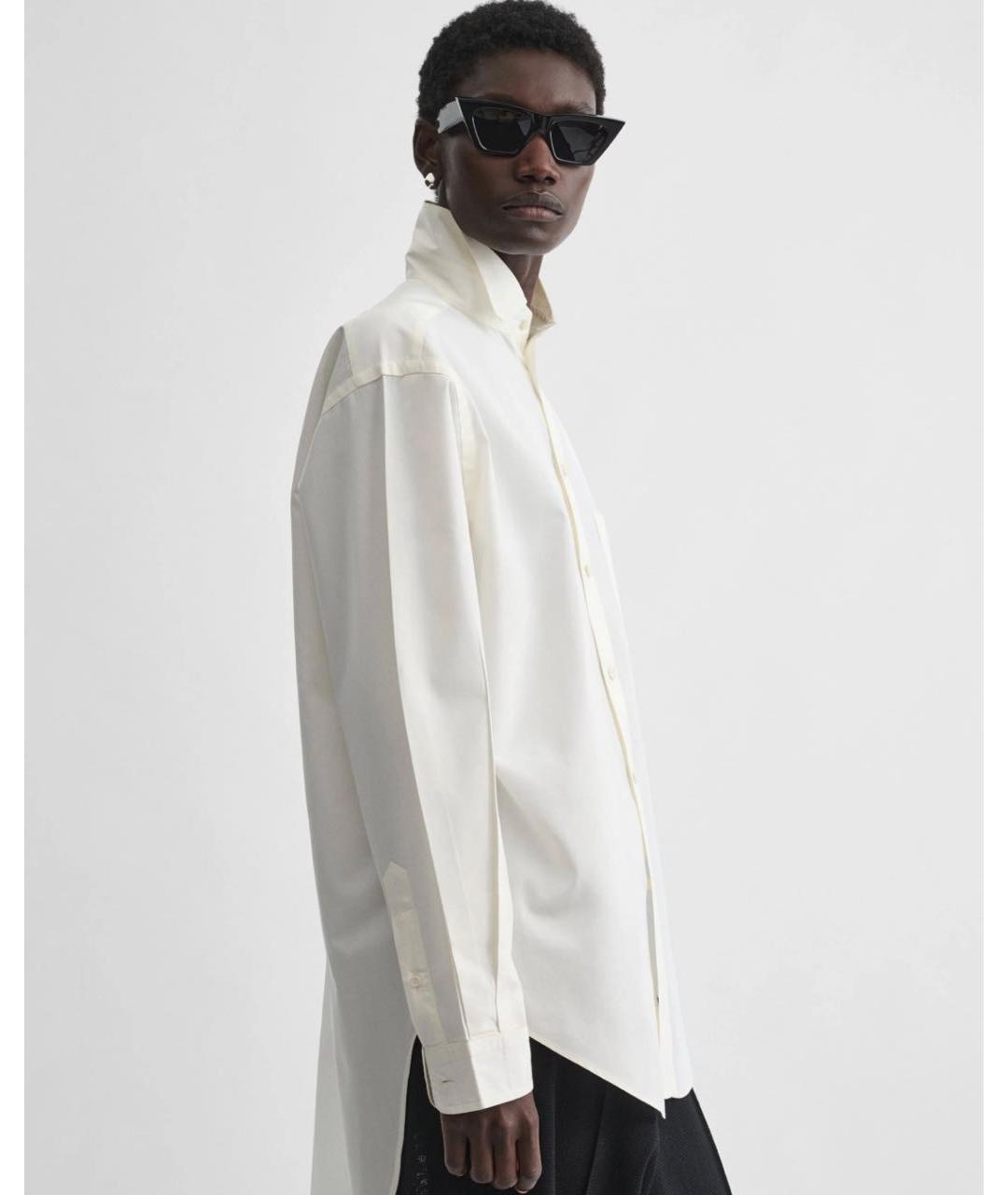 PHOEBE PHILO Бежевая хлопковая рубашка, фото 4