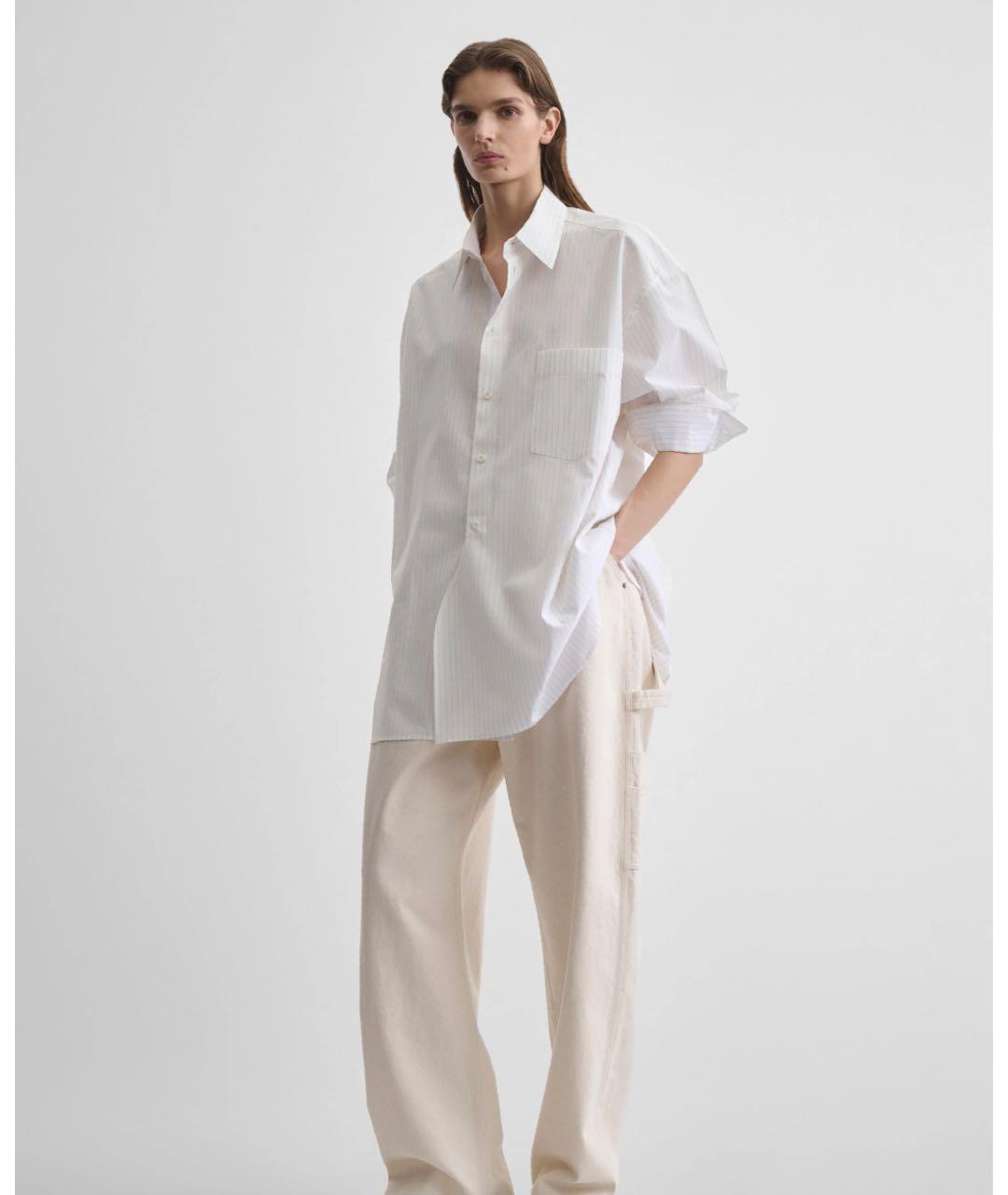 PHOEBE PHILO Белая хлопковая рубашка, фото 3