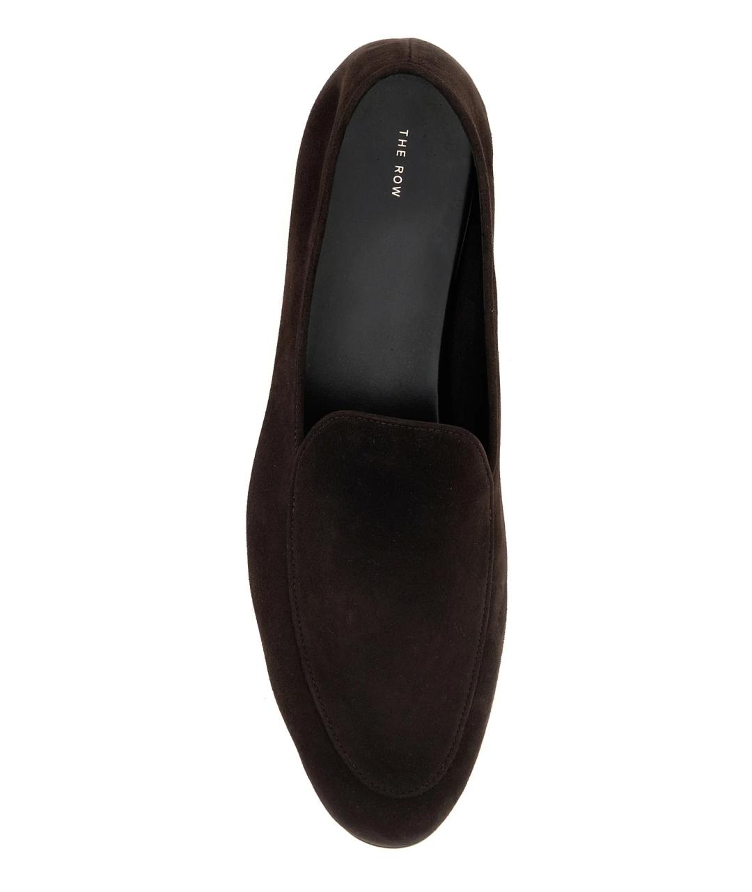 THE ROW Коричневые замшевые лоферы, фото 4