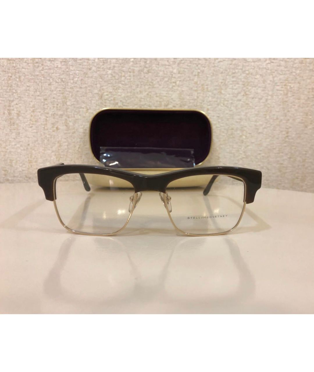 STELLA MCCARTNEY Коричневые пластиковые солнцезащитные очки, фото 2