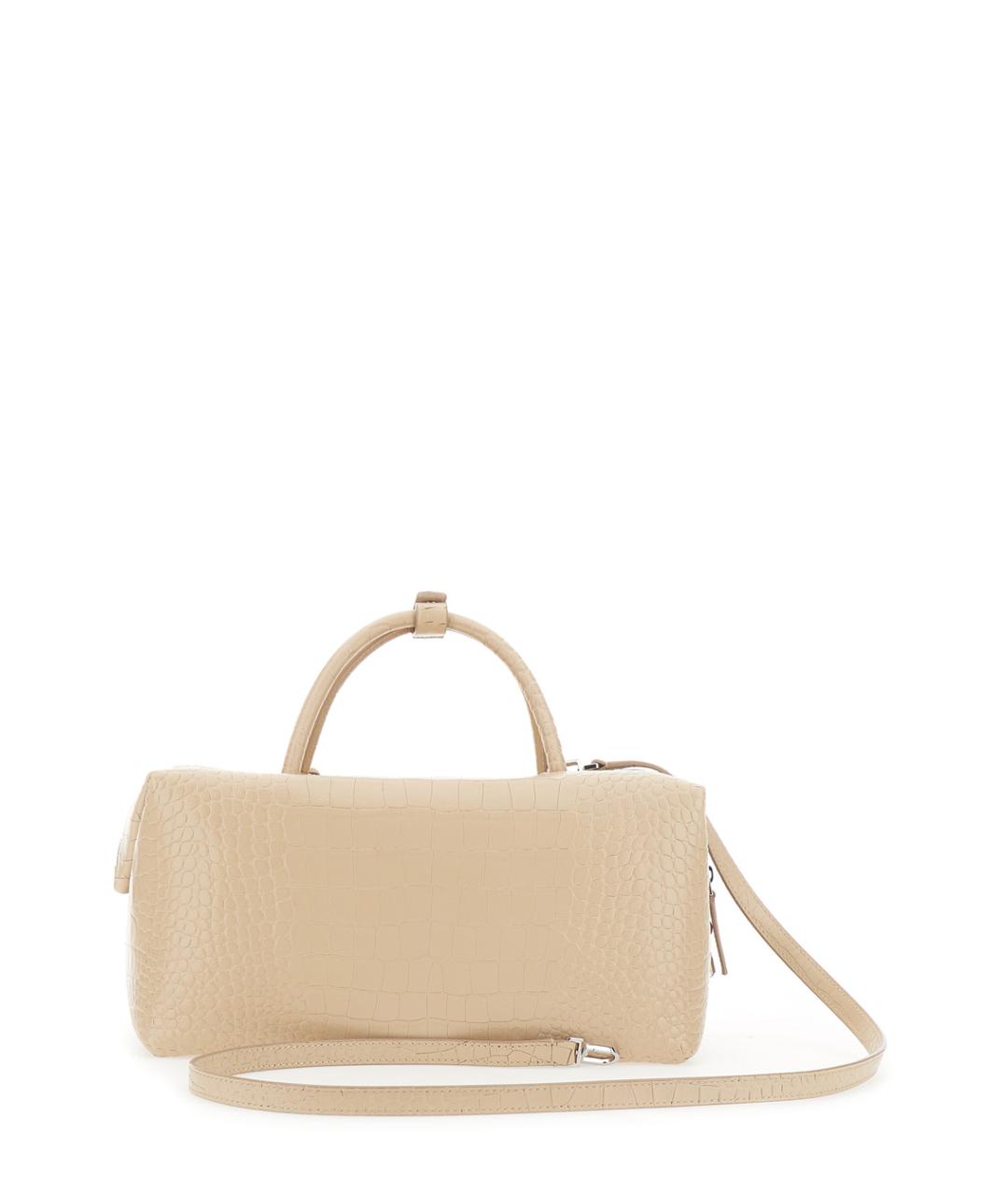 MAX MARA Белая кожаная сумка тоут, фото 2