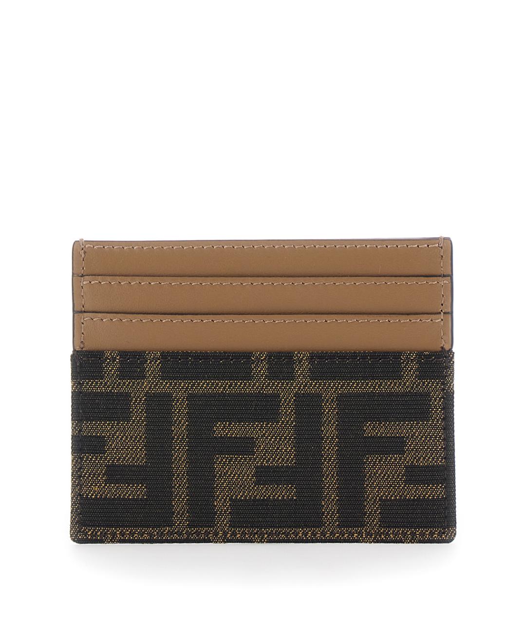 FENDI Коричневый кардхолдер из искусственной кожи, фото 2