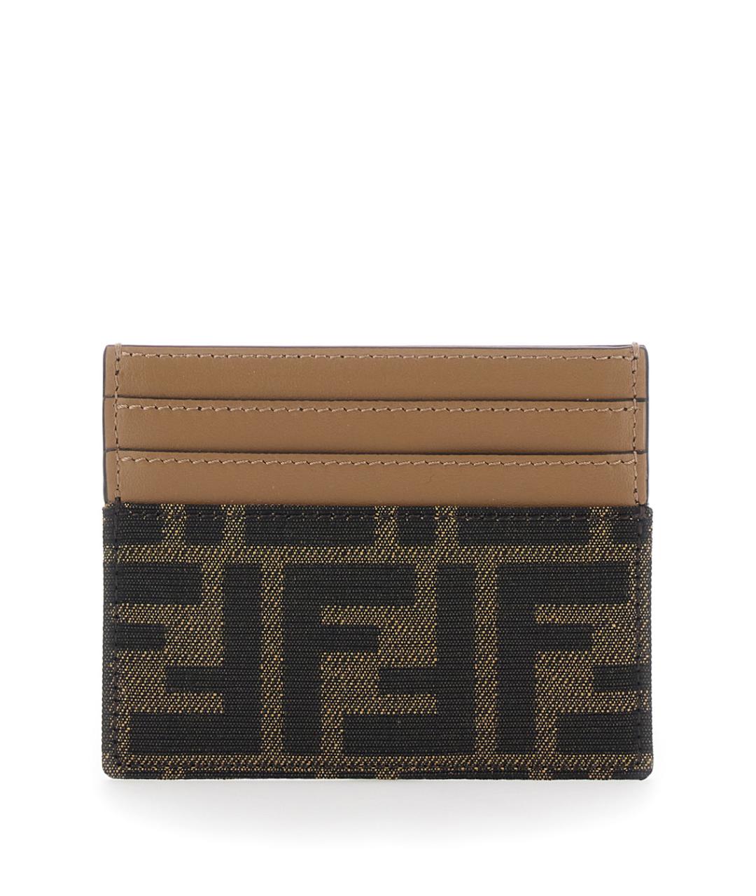 FENDI Коричневый кардхолдер из искусственной кожи, фото 1