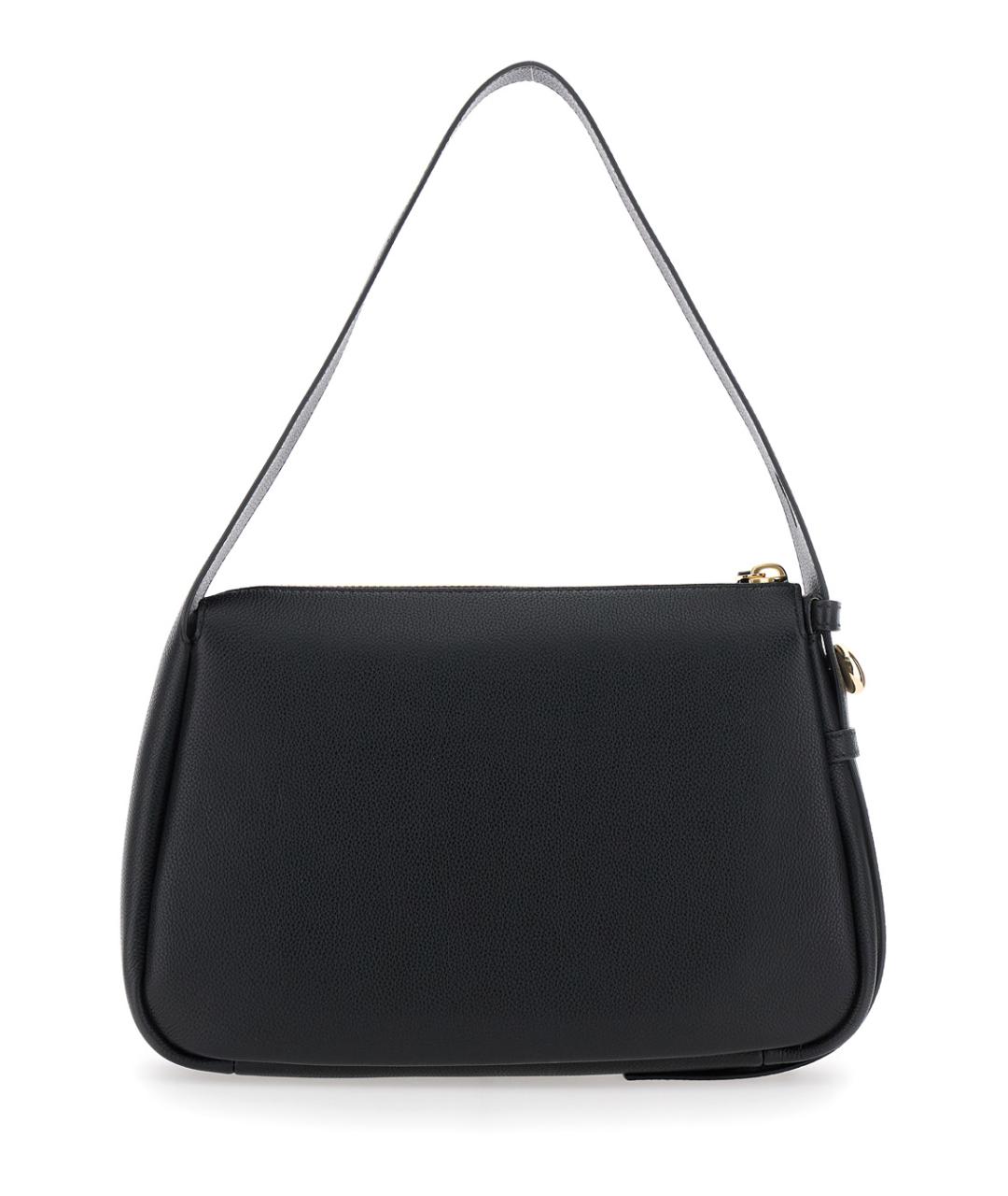 TORY BURCH Черная кожаная сумка через плечо, фото 2
