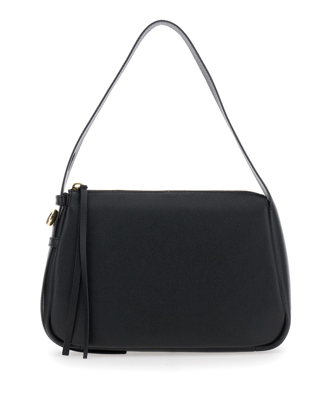 TORY BURCH Черная кожаная сумка через плечо, фото 1