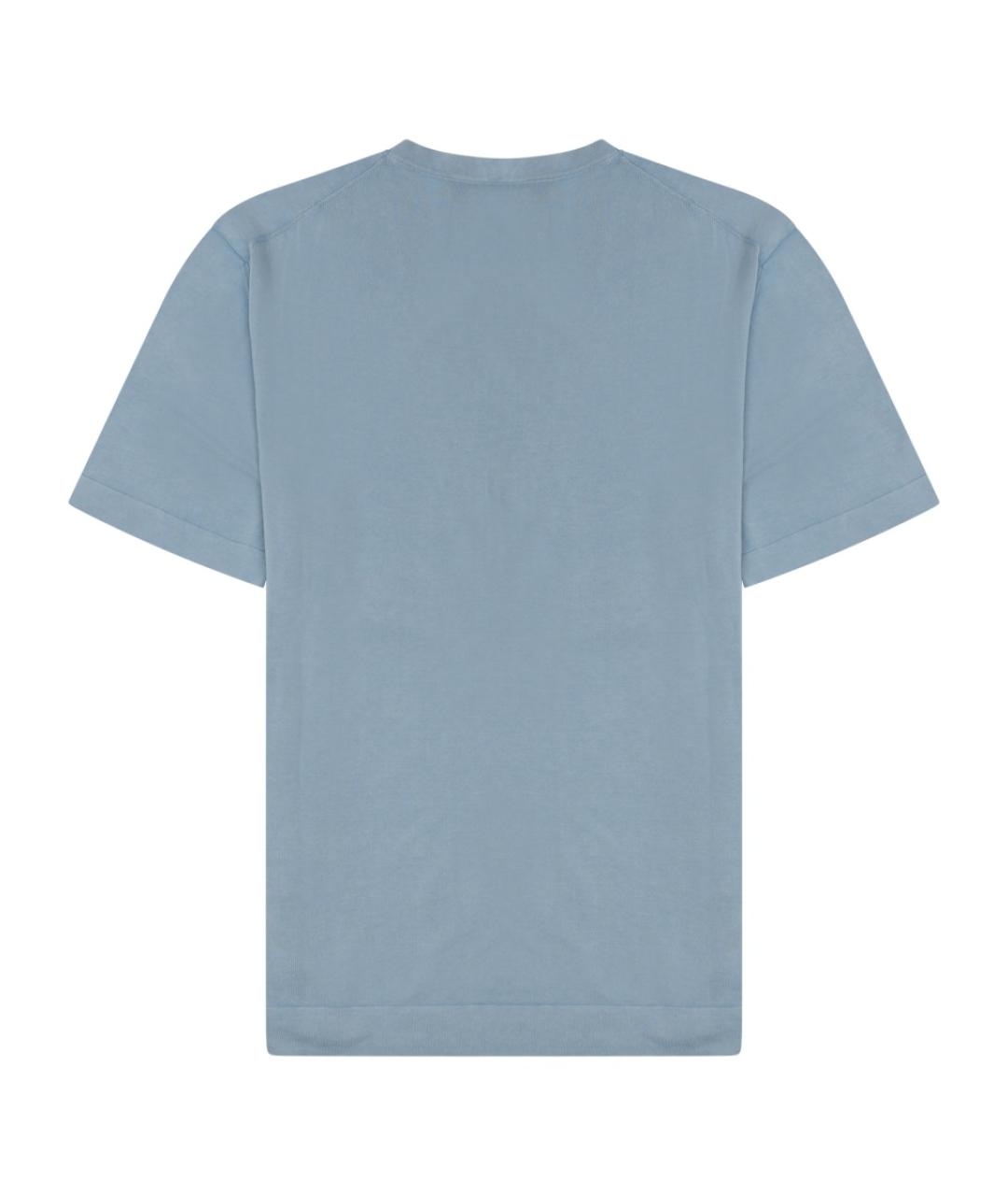 Drumohr Голубая хлопковая футболка, фото 2