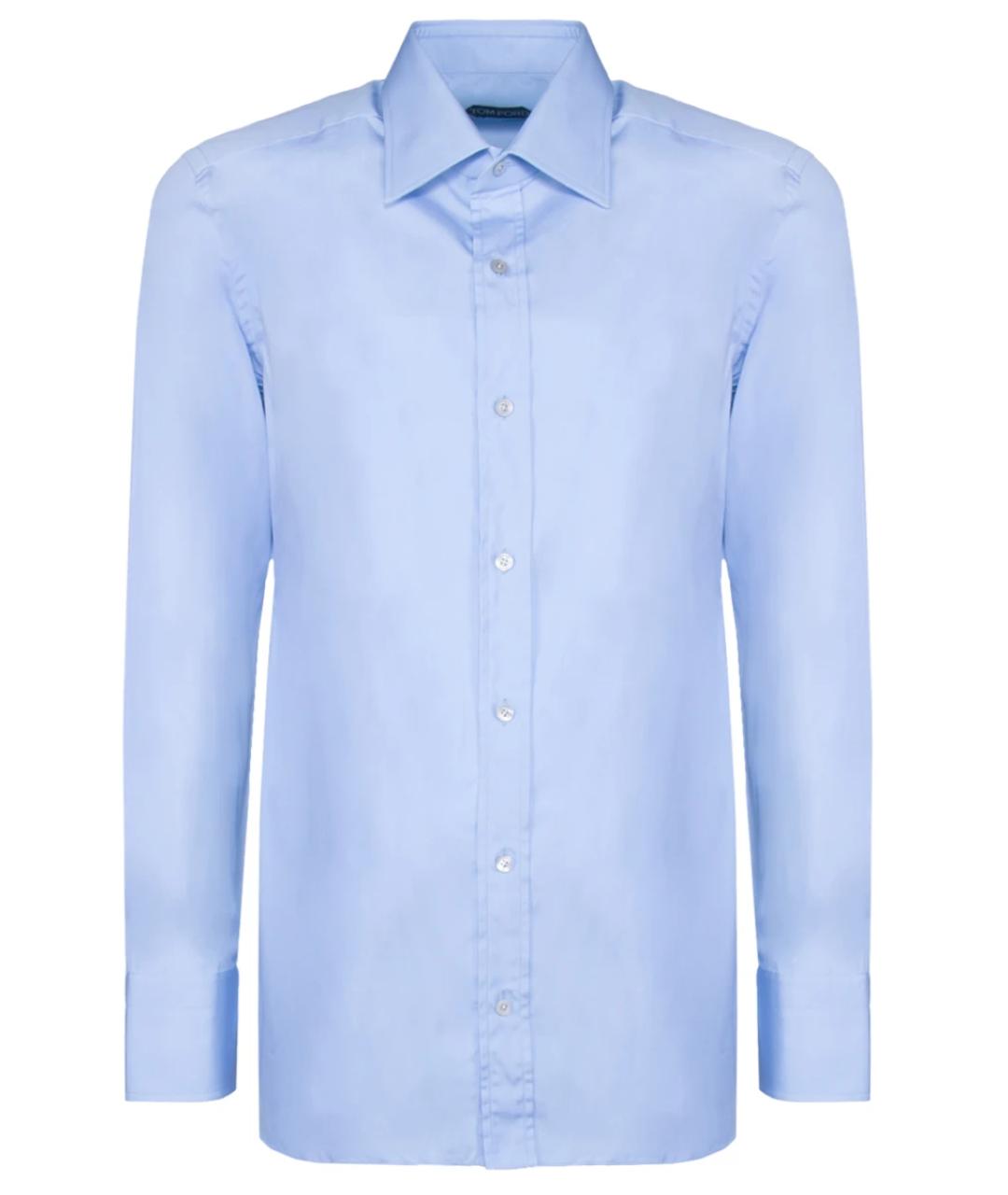 TOM FORD Голубая хлопковая кэжуал рубашка, фото 1