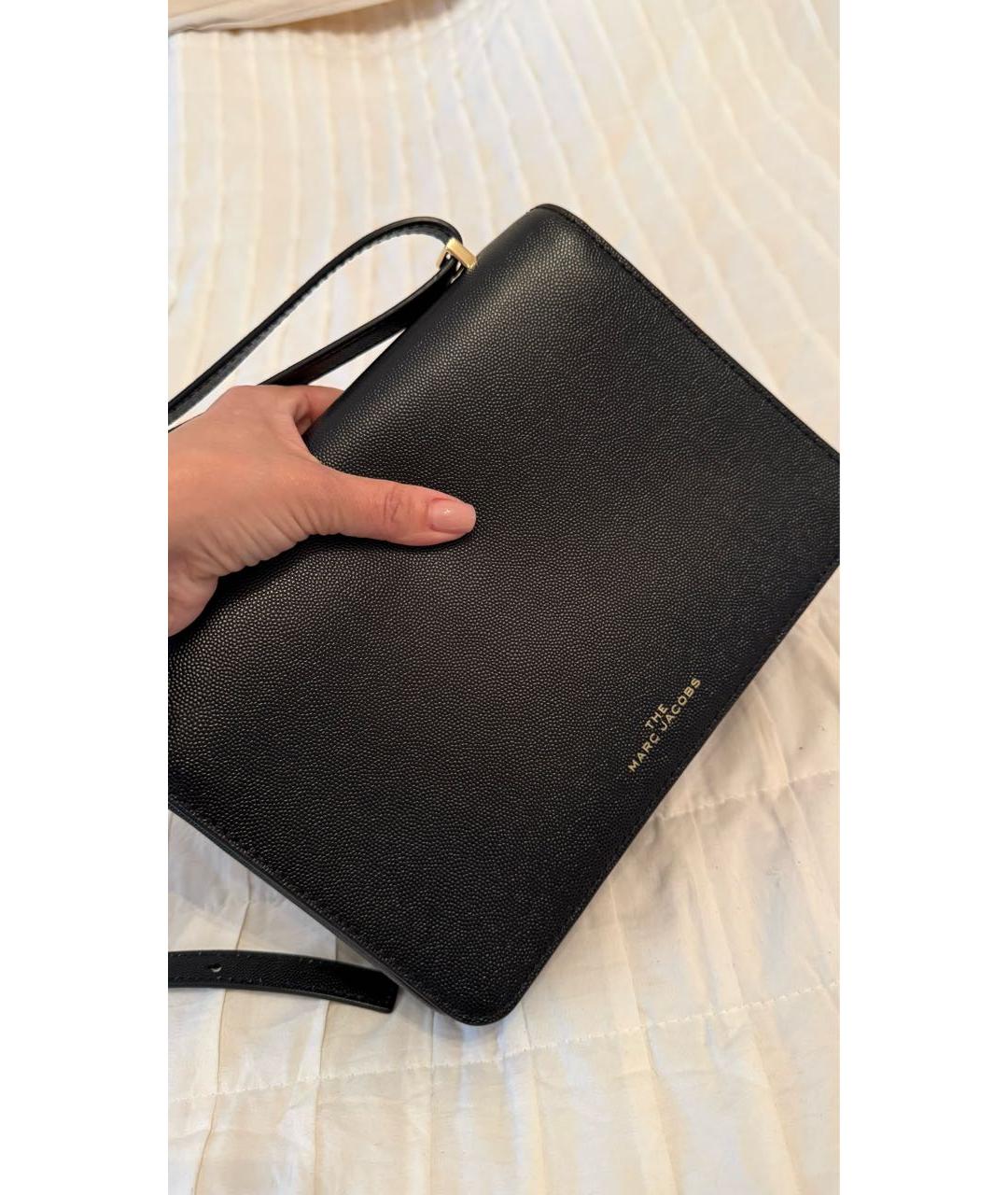 MARC JACOBS Черная кожаная сумка через плечо, фото 2