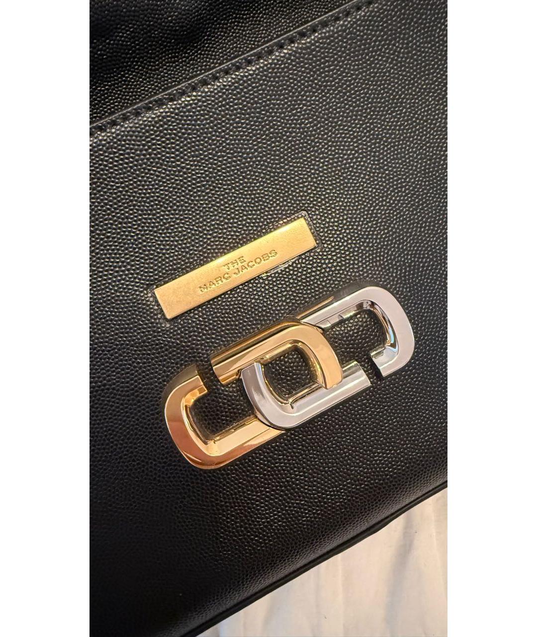 MARC JACOBS Черная кожаная сумка через плечо, фото 3