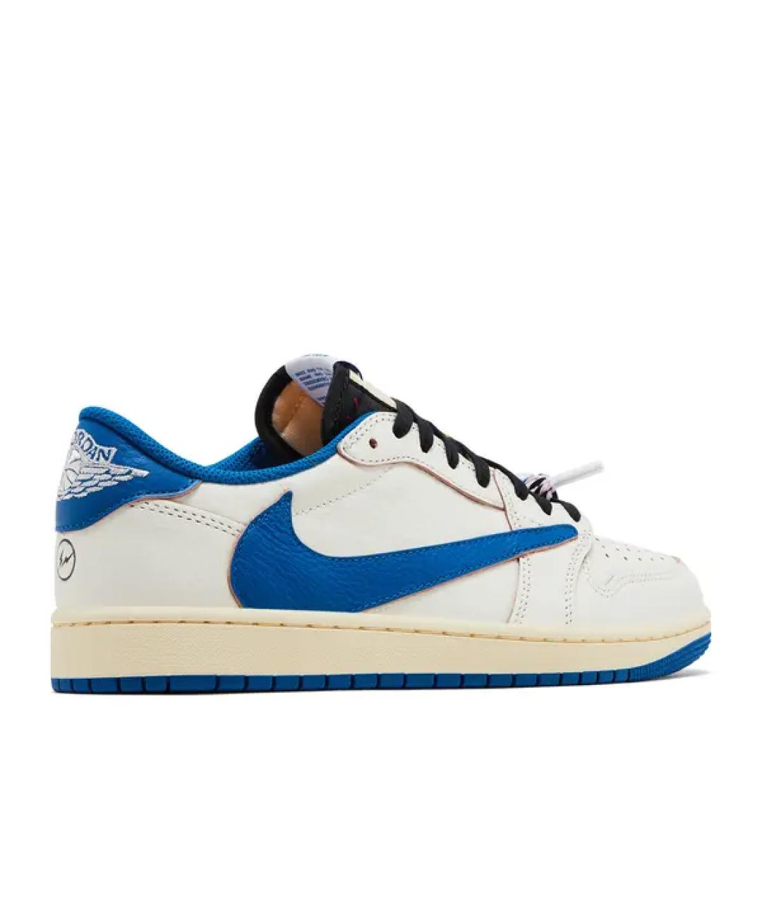 JORDAN Белые кожаные низкие кроссовки / кеды, фото 3