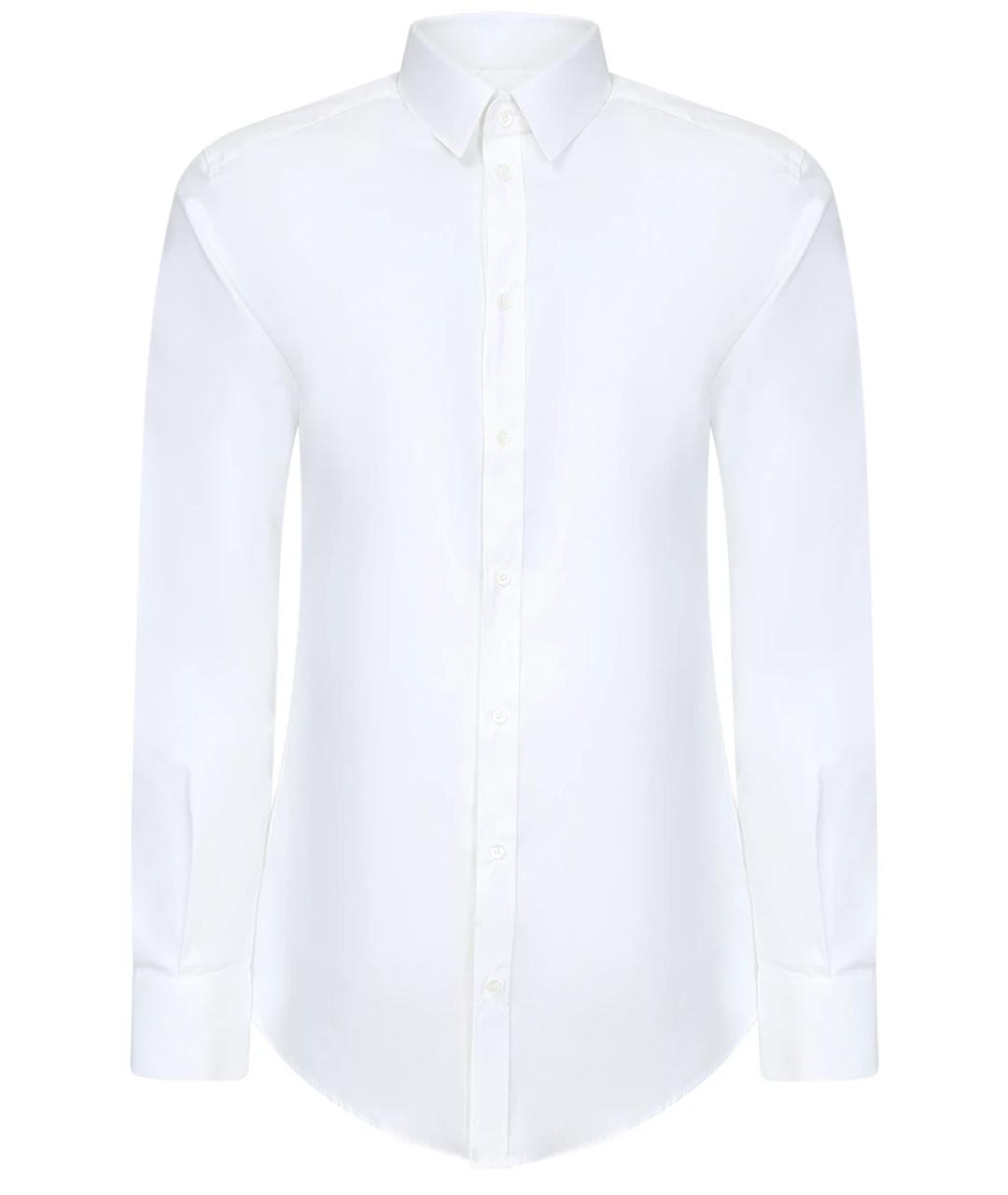 DOLCE&GABBANA Белая хлопковая кэжуал рубашка, фото 1