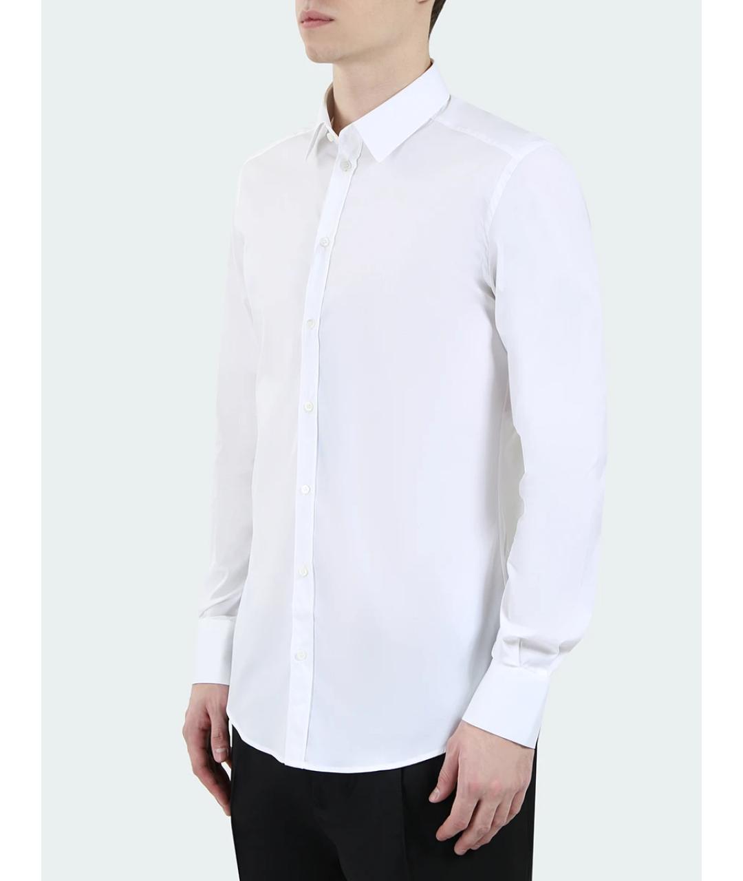 DOLCE&GABBANA Белая хлопковая кэжуал рубашка, фото 2