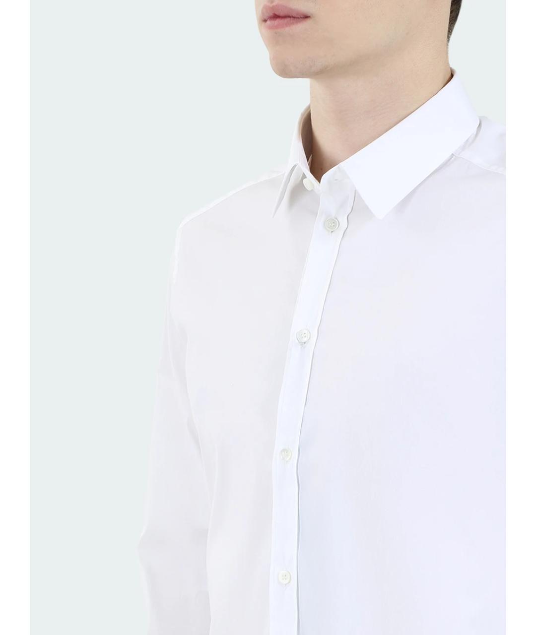 DOLCE&GABBANA Белая хлопковая кэжуал рубашка, фото 4