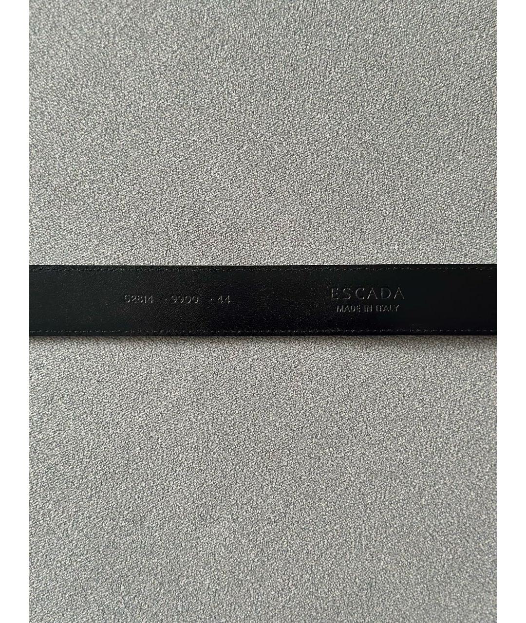 ESCADA Черный кожаный ремень, фото 5